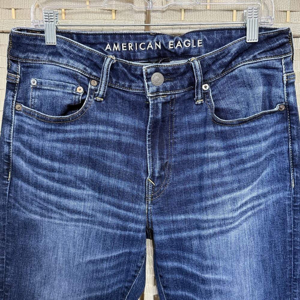American Eagle SLIM Jeans Men’s Size 32x32 Blue Medium Wash Flex Stretch Denim - Picture 3 of 11